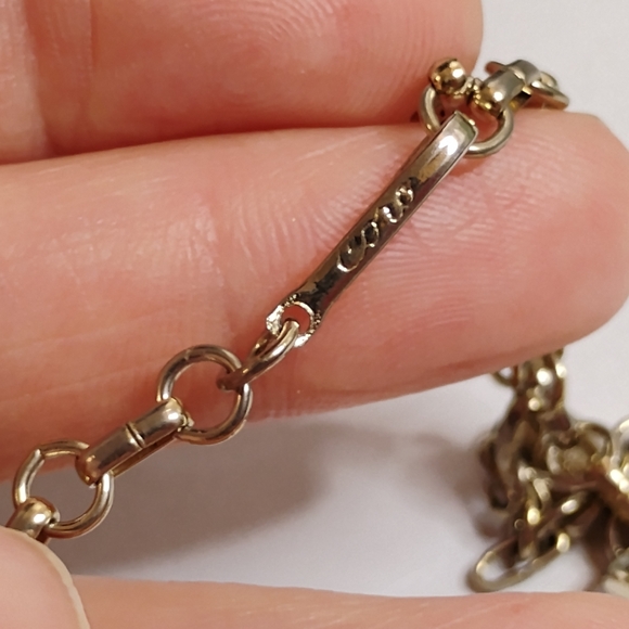 Vintage Silver/Gold Tone Coro Crystal Choker - Picture 4 of 11